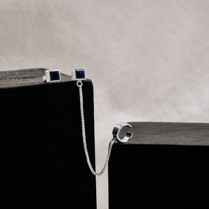 925 Silver Earcuff Earrings Collection Aeon Gems Iolite