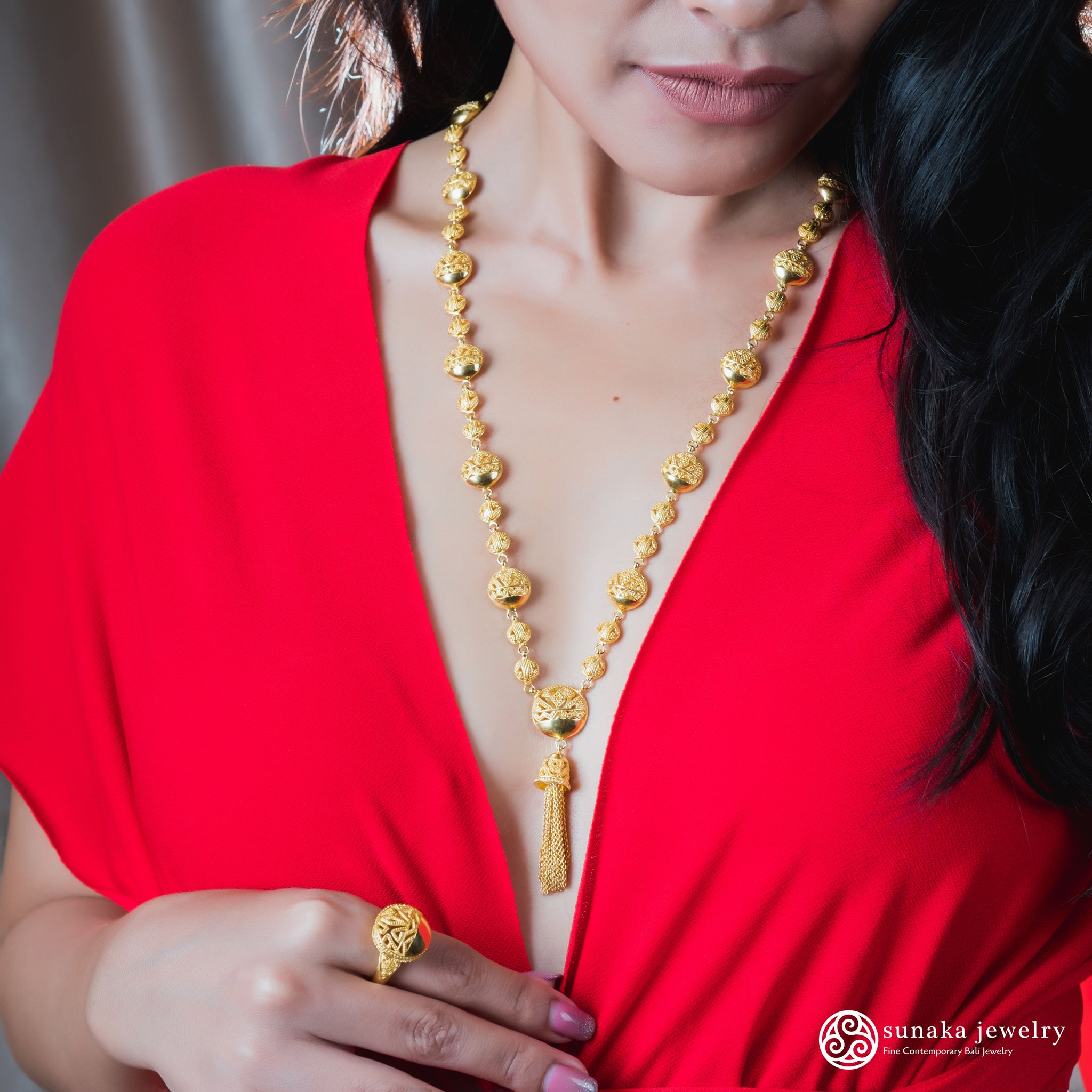 Songket Gold Plated Necklace