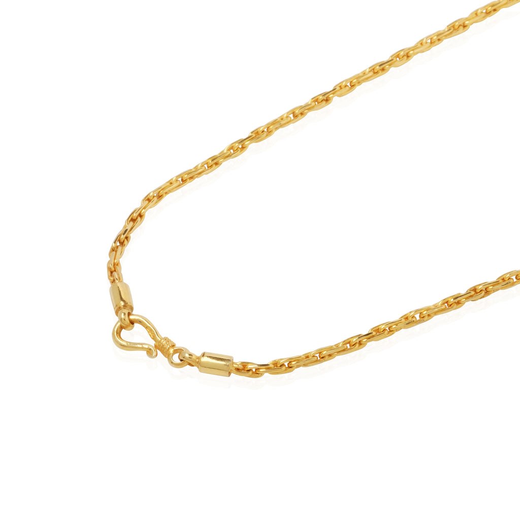 Silver Gold Plated Cable Chain Necklace Chain N.404