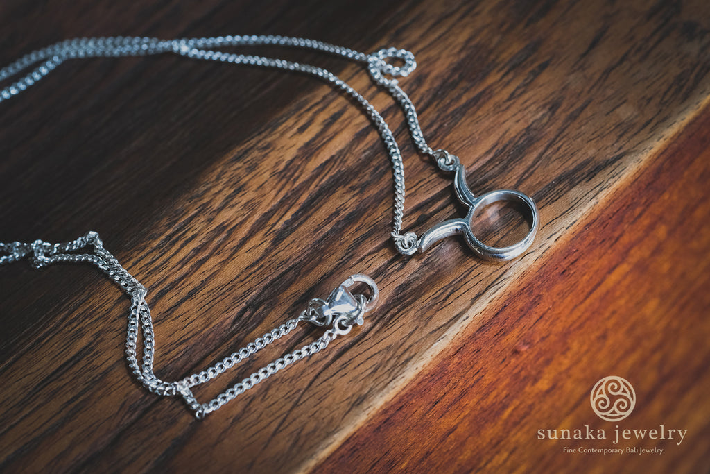 Zodiac Necklace in Sterling Silver