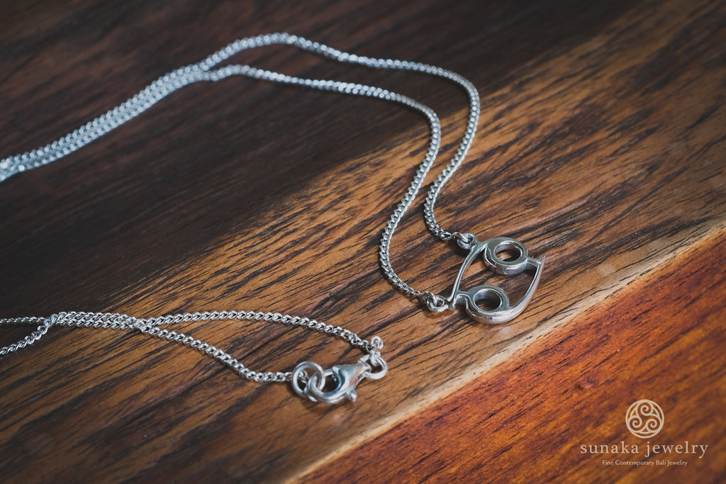 Zodiac Necklace in Sterling Silver